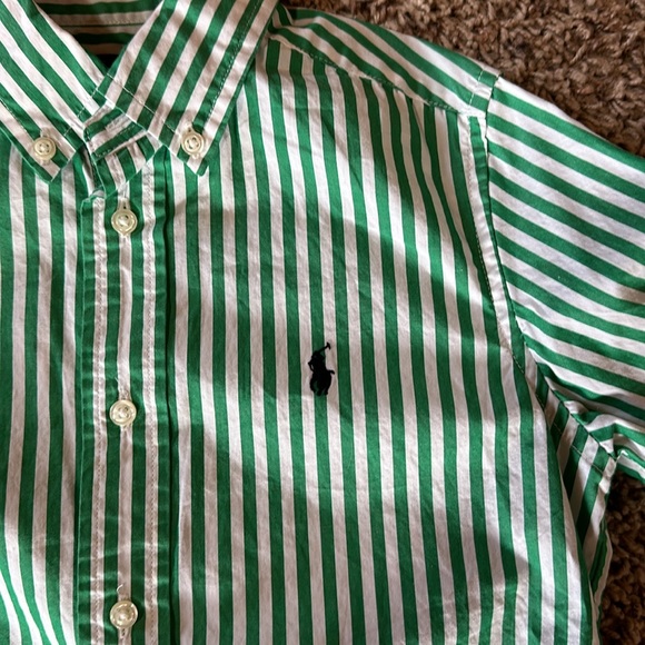 Ralph Lauren green stripe shirt - Picture 2 of 6